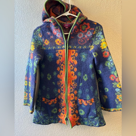IVKO Jackets & Blazers - IVKO Multicolor Floral Hooded Jacket